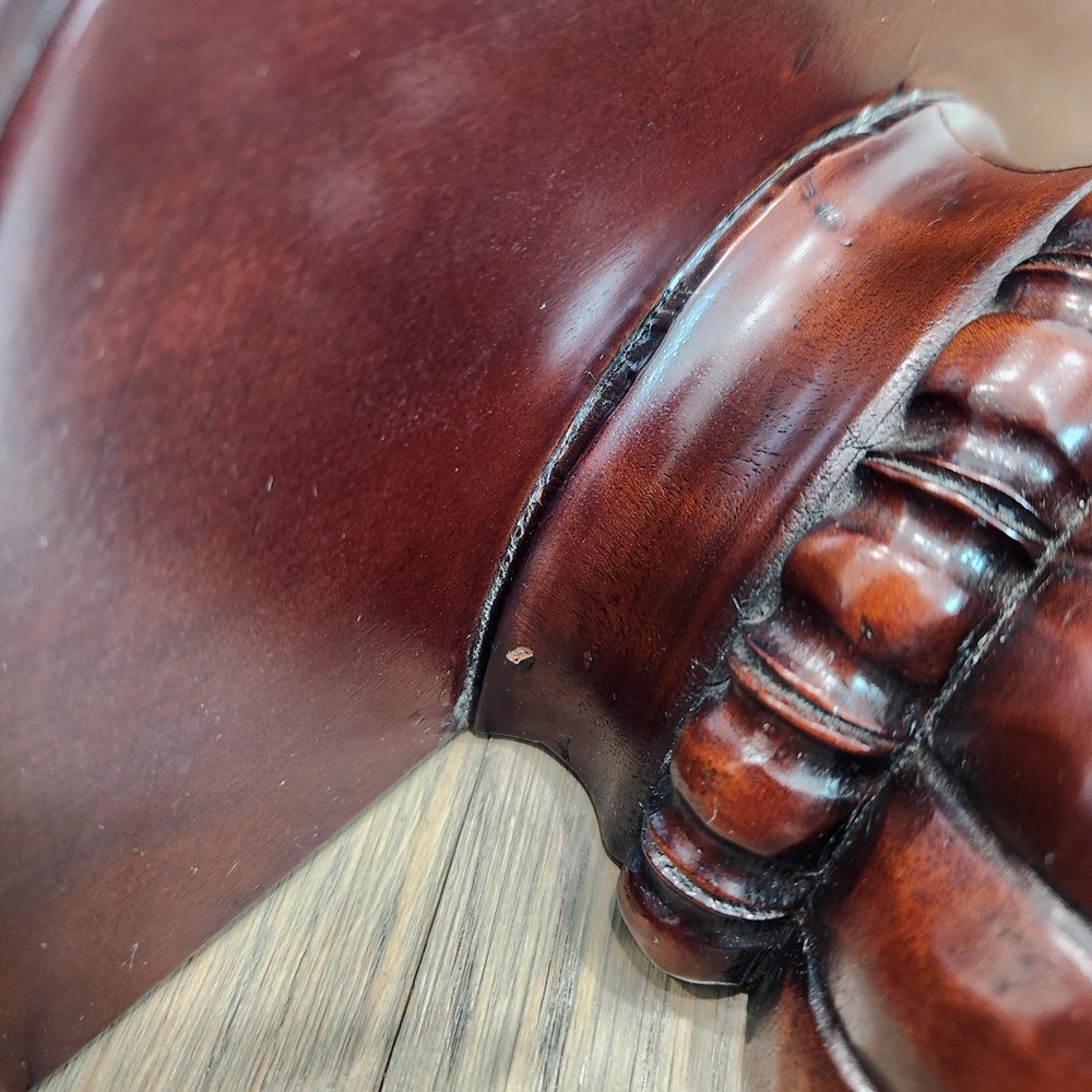 Vintage Florentine Style Dark Mahogany Solid Wood Hanging Wall‎ Shelf Sconce - Picture 7 of 15